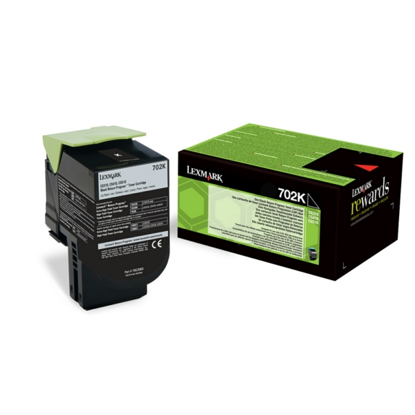 Original Lexmark 70C20K0 / 702K Toner noir
