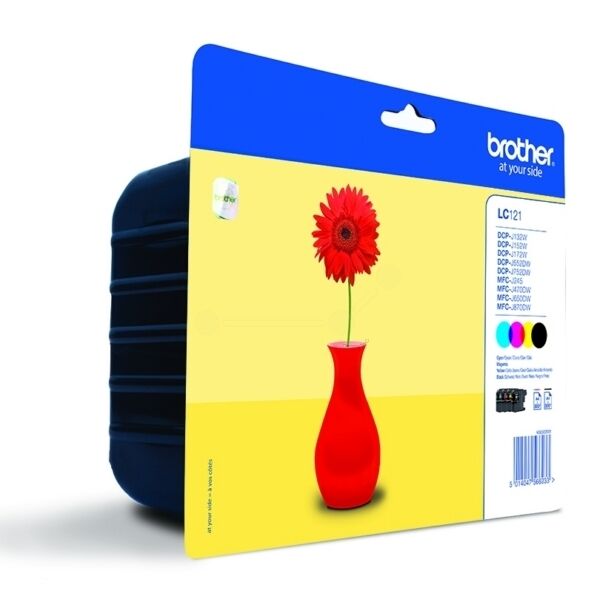 Original Brother LC121VALBPDR Cartouche d'encre Multipack
